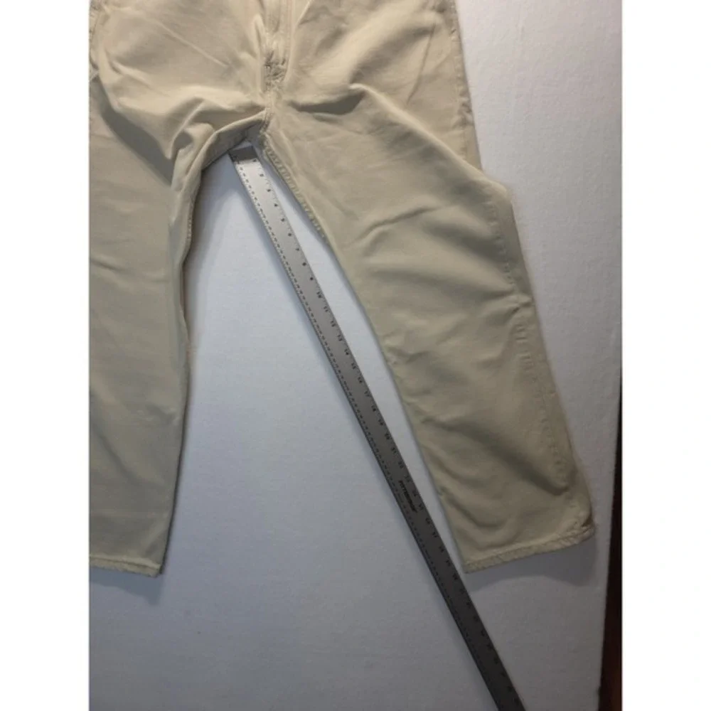 Levi's 505 Regular Fit Jeans Mens 40x30‎ Khaki Tan Denim Cotton Straight Leg